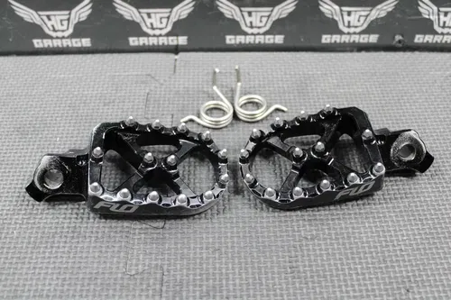2013 SUZUKI RMZ250 FLO MOTORSPORTS BLACK RIGHT LEFT FOOT PEGS PEDALS FOOTPEGS
