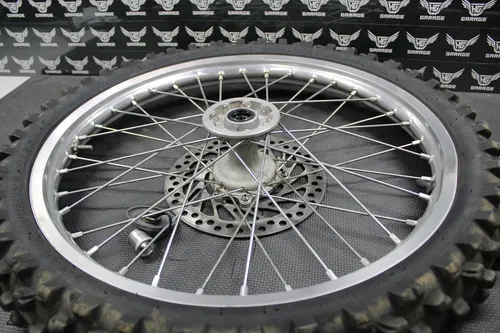 2002 02-07 HONDA CR125R OEM TAKASAGO FRONT WHEEL RIM HUB TIRE 44650-KZ4-820