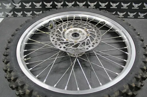 2002 02-07 HONDA CR125R OEM TAKASAGO FRONT WHEEL RIM HUB TIRE 44650-KZ4-820