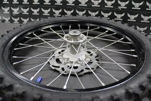 2014 KAWASAKI 11-21 KX100 KX85 BIG WHEEL OEM BLACK FRONT WHEEL RIM HUB TIRE 19"