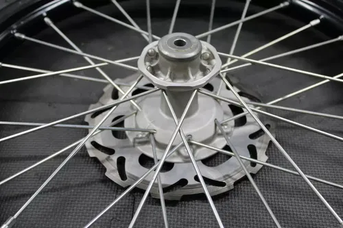 2014 KAWASAKI 11-21 KX100 KX85 BIG WHEEL OEM BLACK FRONT WHEEL RIM HUB TIRE 19"
