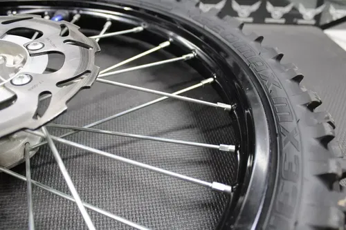 2014 KAWASAKI 11-21 KX100 KX85 BIG WHEEL OEM BLACK FRONT WHEEL RIM HUB TIRE 19"
