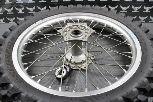 2009 2010 YAMAHA YZ250F OEM 19 X 1.85 REAR BACK WHEEL RIM HUB TIRE 17D-25311-00
