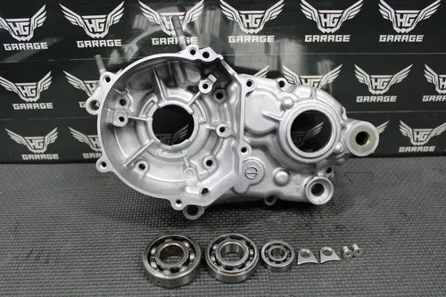 2008 KAWASAKI 08-22 KX85 LEFT ENGINE MOTOR CRANKCASE CRANK CASE HALF 14001-0737