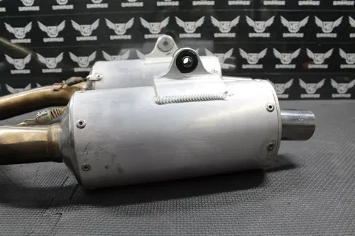 2006 HONDA 06-09 CRF250R YOSHIMURA DUAL EXHAUST PIPE CHAMBER HEADER MUFFLERS