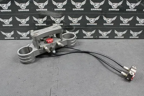 00-03 HONDA CR125R CR250R RTT REMOTE STEERING STABILIZER TRIPLE CLAMP BAR MOUNT