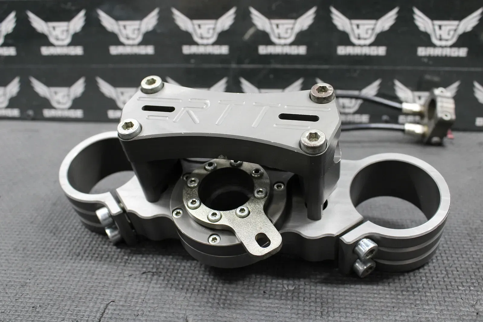 00-03 HONDA CR125R CR250R RTT REMOTE STEERING STABILIZER TRIPLE CLAMP BAR MOUNT