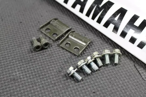 2004 YAMAHA YZ250F YZ450F OEM FRONT LEFT RIGHT FORK GUARDS SHIELDS HARDWARE NICE