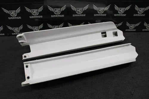 2004 YAMAHA YZ250F YZ450F OEM FRONT LEFT RIGHT FORK GUARDS SHIELDS HARDWARE NICE