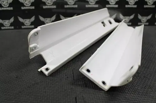 2004 YAMAHA YZ250F YZ450F OEM FRONT LEFT RIGHT FORK GUARDS SHIELDS HARDWARE NICE