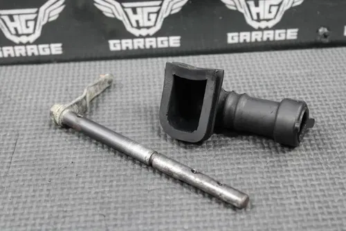 1991 88-91 KAWASAKI KX125 OEM EXHAUST POWER VALVE LINKAGE GOVERNOR ROD & BOOT