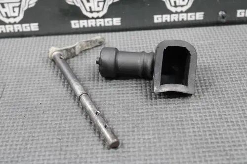 1991 88-91 KAWASAKI KX125 OEM EXHAUST POWER VALVE LINKAGE GOVERNOR ROD & BOOT