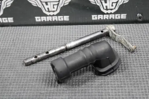 1991 88-91 KAWASAKI KX125 OEM EXHAUST POWER VALVE LINKAGE GOVERNOR ROD & BOOT