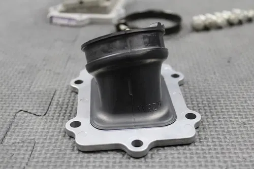 2002 HONDA CR250R OEM INTAKE BOOT W VFORCE CARBON REED BLOCK REEDS 16221-KZ3-L20