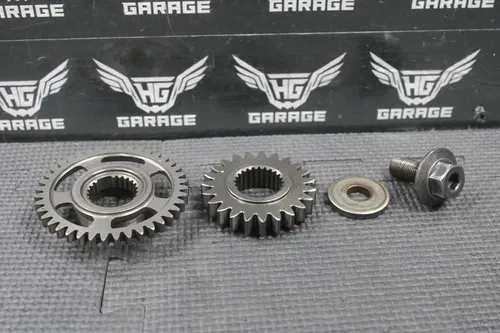 2002 02-08 HONDA CRF450R OEM CRANKSHAFT PRIMARY MAIN DRIVE GEARS 23121-MEB-770