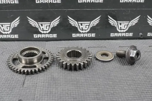 2002 02-08 HONDA CRF450R OEM CRANKSHAFT PRIMARY MAIN DRIVE GEARS 23121-MEB-770