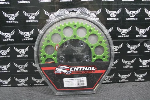 NEW RENTHAL GREEN 51T ULTRALIGHT KAWASAKI REAR BACK SPROCKET 112U-520-51GEGN