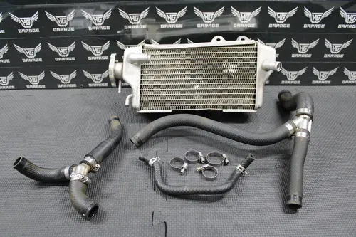 2012 KAWASAKI 10-15 KX450F OEM RIGHT SIDE RADIATOR HOSES JOINTS COOLER RAD