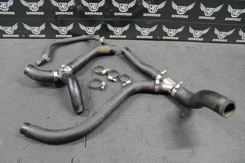 2012 KAWASAKI 10-15 KX450F OEM RIGHT SIDE RADIATOR HOSES JOINTS COOLER RAD
