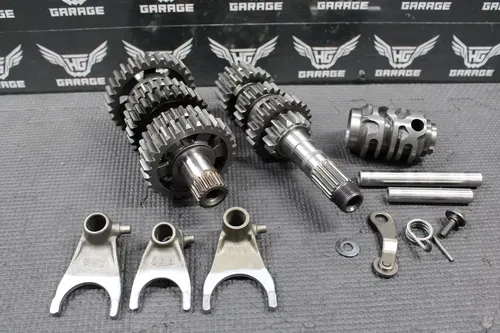 2004 HONDA CRF250R OEM TRANSMISSION TRANNY TRANS GEARBOX SHAFTS FORKS GOOD!