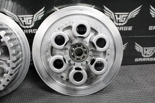 KAWASAKI KDX250SR KDX250 SR OEM CLUTCH BASKET W PLATES HUB HOUSING 13095-1255