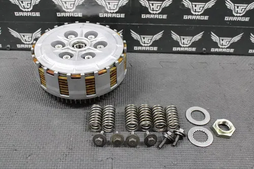 KAWASAKI KDX250SR KDX250 SR OEM CLUTCH BASKET W PLATES HUB HOUSING 13095-1255
