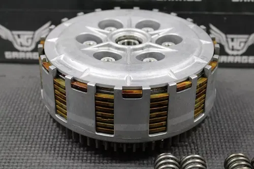 KAWASAKI KDX250SR KDX250 SR OEM CLUTCH BASKET W PLATES HUB HOUSING 13095-1255
