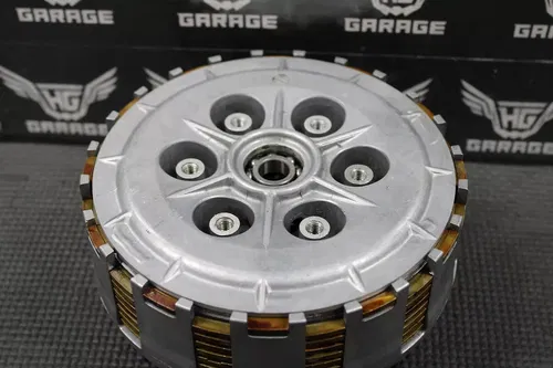 KAWASAKI KDX250SR KDX250 SR OEM CLUTCH BASKET W PLATES HUB HOUSING 13095-1255