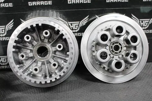 KAWASAKI KDX250SR KDX250 SR OEM CLUTCH BASKET W PLATES HUB HOUSING 13095-1255