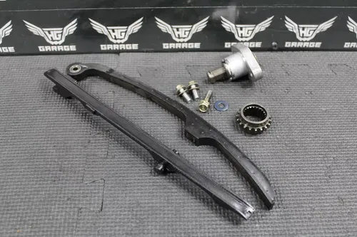 2002 HONDA XR400R OEM CAM CHAIN GUIDES TENSIONER GEAR ASSEMBLY 14520-KCY-671