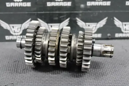 2002 99-02 KAWASAKI KX125 OEM TRANSMISSION TRANNY OUTPUT SHAFT GEARS 13128-1231