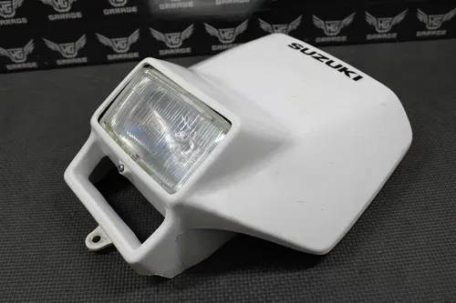 2000 2001 SUZUKI DRZ400 DRZ400E OEM WHITE HEADLIGHT SHROUD COVER HOUSING BULB
