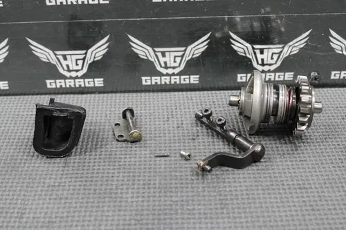 2003 KAWASAKI KX250 OEM EXHAUST POWER VALVE LINKAGE GOVERNOR SHAFT GEAR BOOT SET