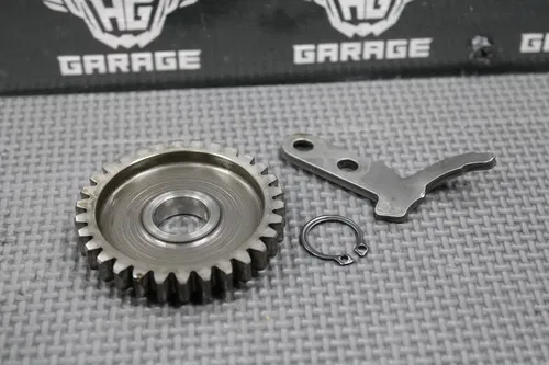 1985 KAWASAKI 84-90 KX80 OEM KICKSTART KICK START SHAFT W IDLER GEAR 13066-1055