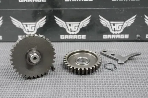 1985 KAWASAKI 84-90 KX80 OEM KICKSTART KICK START SHAFT W IDLER GEAR 13066-1055