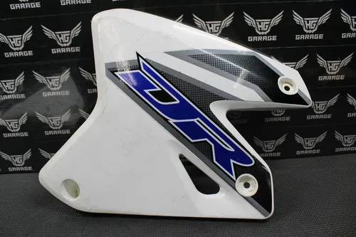 2000 SUZUKI DRZ400 DRZ400E OEM WHITE PLASTICS RADIATOR SHROUDS GRAPHICS ORIGINAL