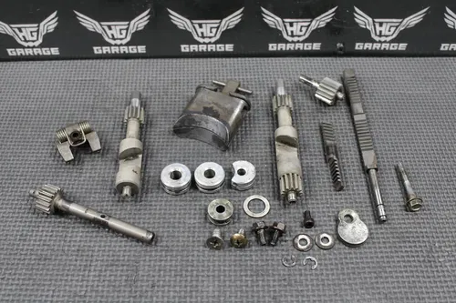 2003 KAWASAKI KX250 OEM EXHAUST POWER VALVE POWERVALVE SHAFTS SPUR GEARS NICE!