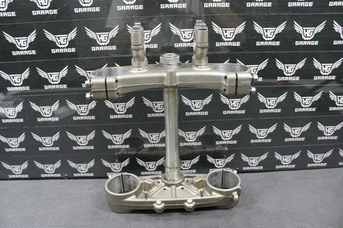 2009 YAMAHA YZ450F OEM FRONT FORKS LOWER UPPER TRIPLE TREE STEM BAR CLAMP STEM