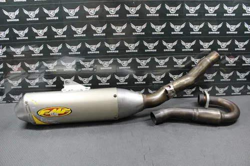 2010 2011 YAMAHA YZ250F FMF POWERCORE 4 FULL EXHAUST PIPE CHAMBER HEADER MUFFLER