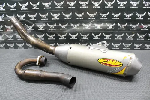 2010 2011 YAMAHA YZ250F FMF POWERCORE 4 FULL EXHAUST PIPE CHAMBER HEADER MUFFLER