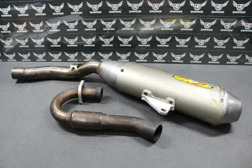 2010 2011 YAMAHA YZ250F FMF POWERCORE 4 FULL EXHAUST PIPE CHAMBER HEADER MUFFLER