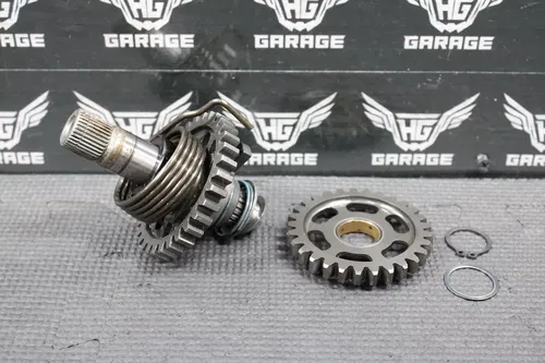 2009 YAMAHA 07-12 WR450F OEM KICKSTART KICK START SHAFT W IDLER GEAR STARTER