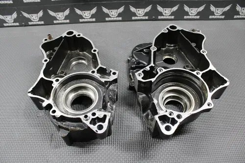1985 KAWASAKI KX80 OEM LEFT RIGHT ENGINE CRANKCASE CRANK CASES BLOCK 14001-5159