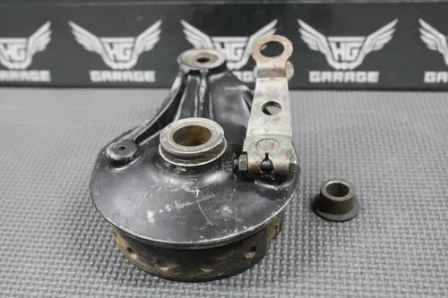 1985 KAWASAKI KX80 OEM REAR BACK BRAKE DRUM ASSEMBLY PADS ARM 41035-1400