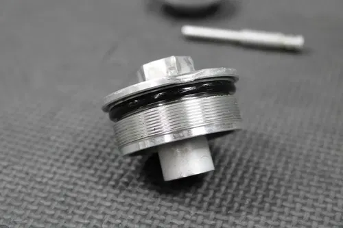 1995 HONDA CR250R CR500R OEM KYB 43MM FRONT FORK TOP CAP REBOUND ADJUSTER #1