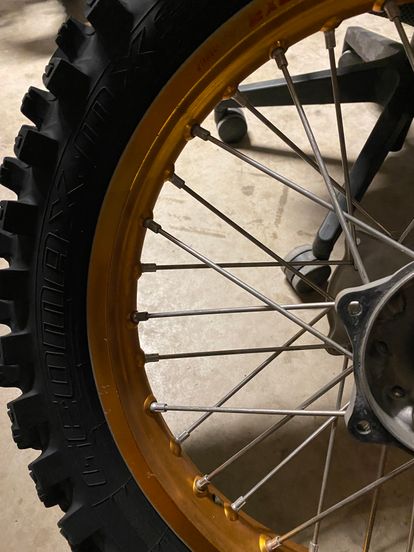 Gold Excel Wheels 2018 Rmz450