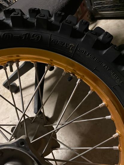 Gold Excel Wheels 2018 Rmz450