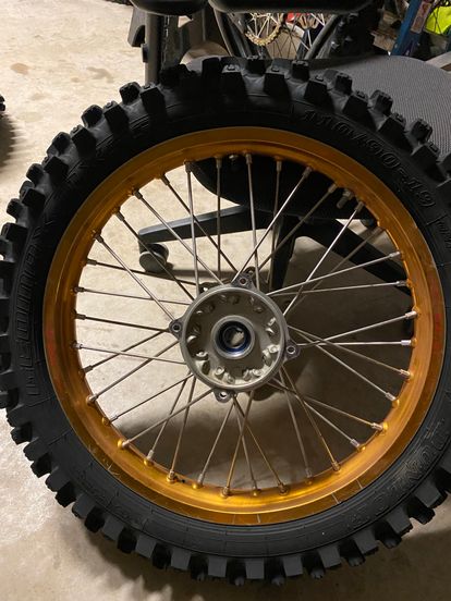 Gold Excel Wheels 2018 Rmz450