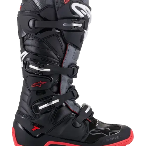 ALPINESTARS TECH 7 BOOTS BLK / COOL GREY / RED