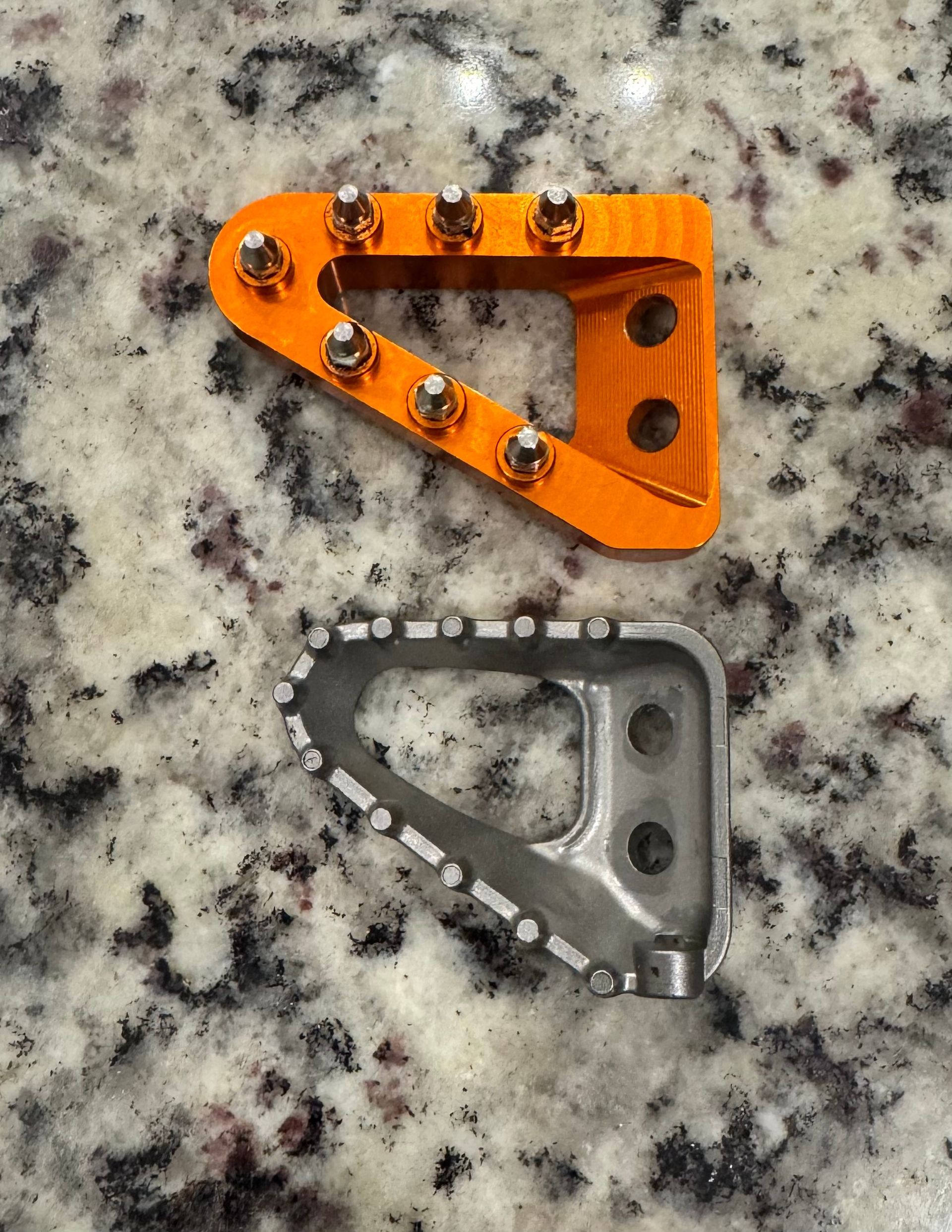 KTM 250 350 450 SX SX-F Orange Anodized Rear Brake Pedal Tip (larger than stock)